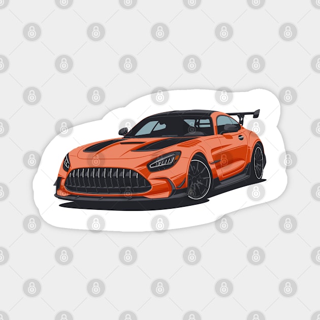 Merc AMG GT Magnet by Markaryan