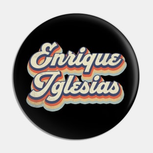 Retro Pattern Enrique 70s 80s 90s Birthday Classic Style Pin