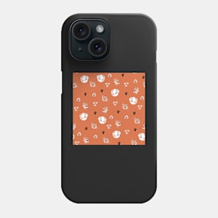 Red foxes and white foxes pattern Phone Case