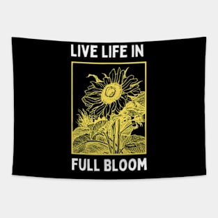 Live-Life-in-Full-Bloom Tapestry