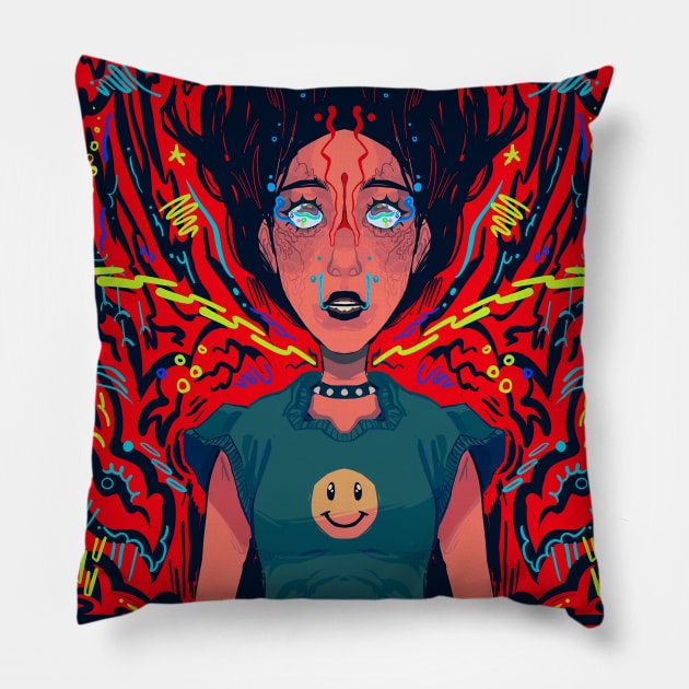 Woman tripping Pillow by snowpiart