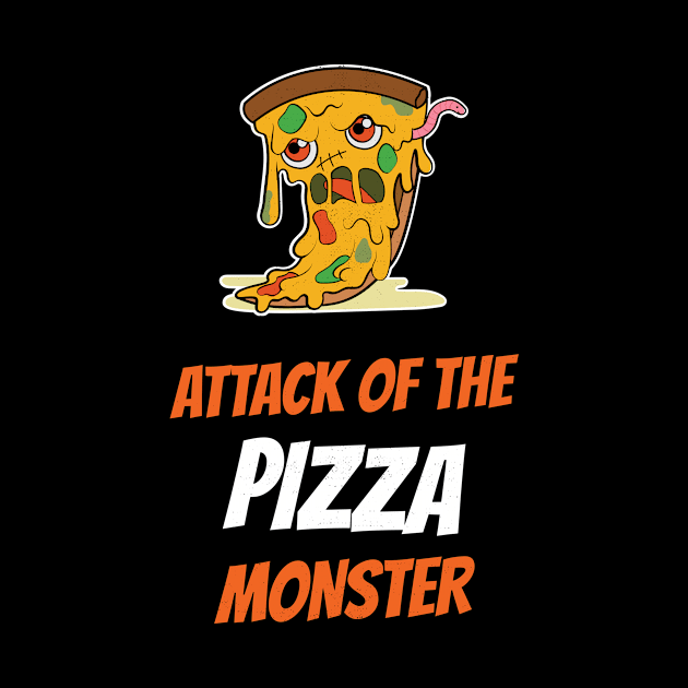 Halloween Cute Pizza Monster by SpookyHalloween