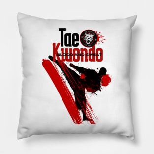 Taekwondo Combat Graphic Pillow