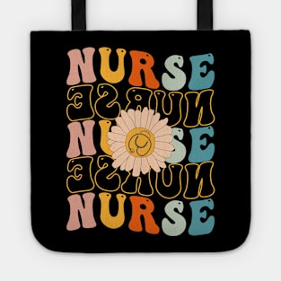 Retro Groovy Nurse Life For Women Nursing For Nurses Week Tote