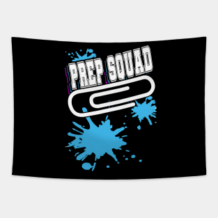 Prep Squad Team Work Splatter Blue Tapestry