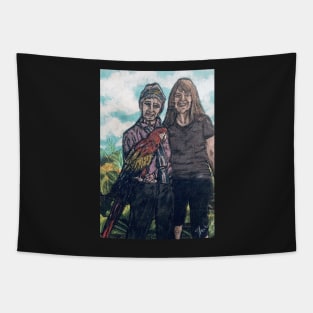 Mother and daughter fun Tapestry