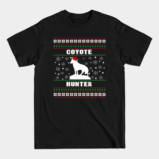 Disover Coyote Christmas Gift - Coyote Hunter Xmas - T-Shirt