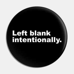 Left blank intentionally. Pin