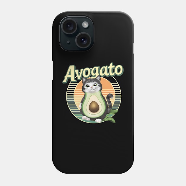 Avogato cat Phone Case by Japanese Fever