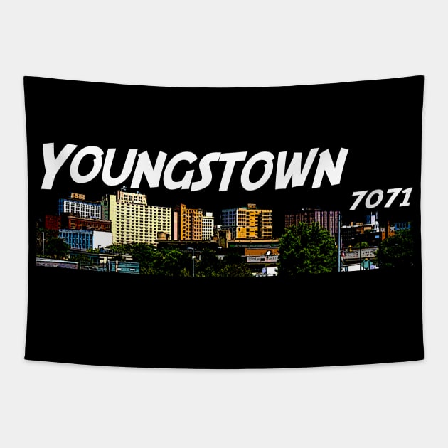 Youngstown Comic Book City Tapestry by 7071