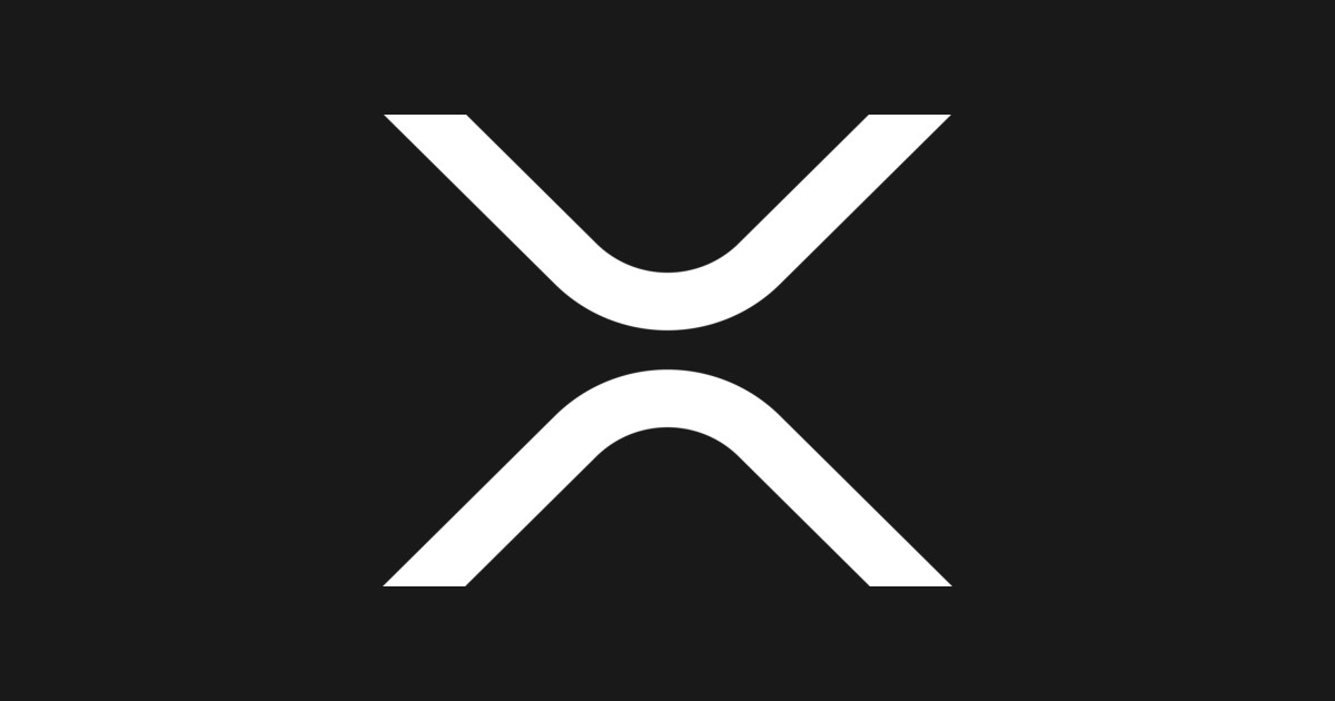 New XRP Logo (white on dark background) - Xrp - Magnet | TeePublic