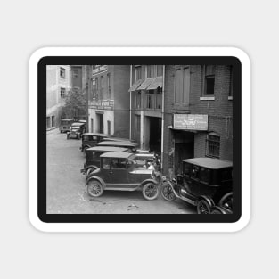 Auto Sales and Service, 1926. Vintage Photo Magnet