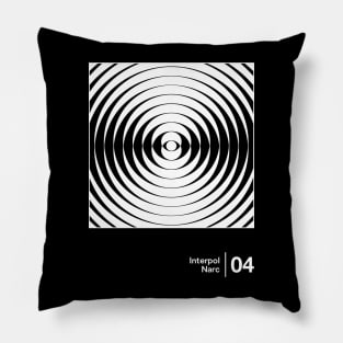 Narc - Minimalist Graphic Artwork Design Pillow