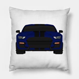 Shelby GT500 2020 Kona-Blue + Black Stripes Pillow