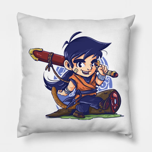 Kid Gohan Pillow by diditpranata