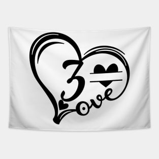 letter z monogram in the shape of love Tapestry