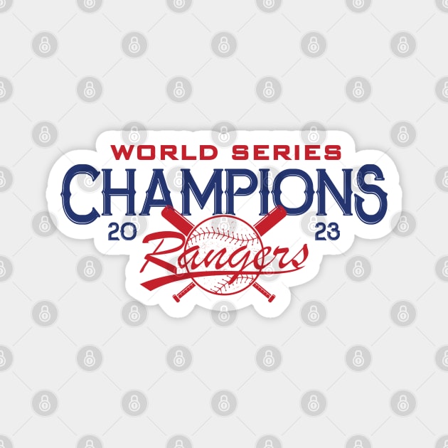 Texas - World Series Champs Magnet by Nagorniak