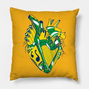 Brasil No 2 Musical Heart Pillow