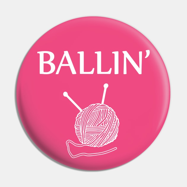 Ballin' - yarn ball - knitting needles Pin by Selma22Designs