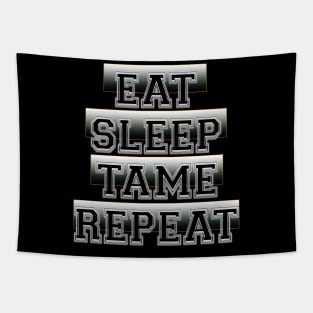 Eat Sleep Tame Repeat Tapestry