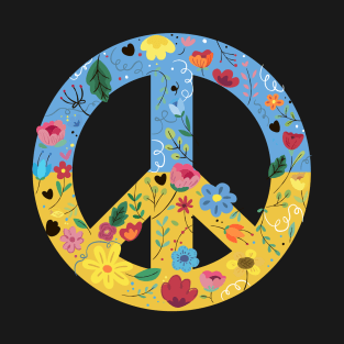 Peace Sign - Peace in Ukraine T-Shirt