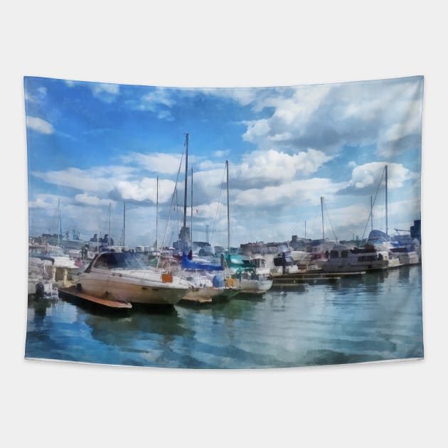 Baltimore MD - Boat Basin Fells Point Tapestry by SusanSavad