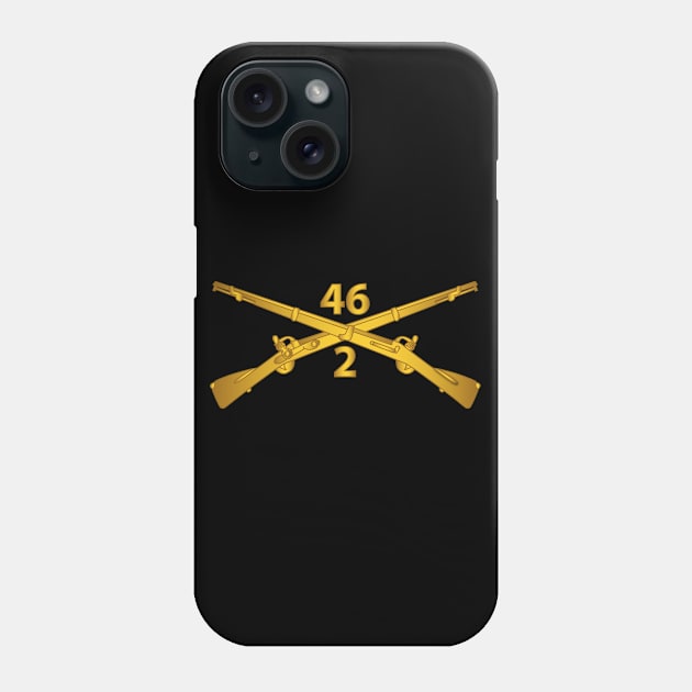 2nd Bn 46th Infantry Regt  - Infantry Br Phone Case by twix123844