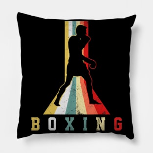 Retro Vintage Boxing Player Pillow