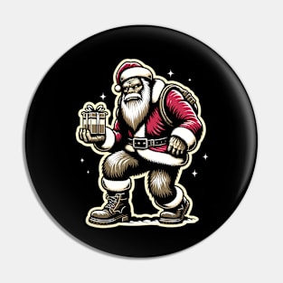 Bigfoot Claus The Legendary Secret Santa Pin