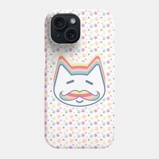 Cat with Mustache Phone Case