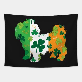 ST Patricks Day Shih Tzu Lucky Irish T-Shirt Tapestry