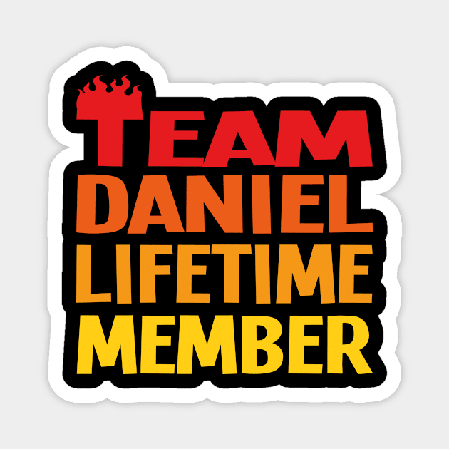 Team Daniel Lifetime Member Magnet by family.d