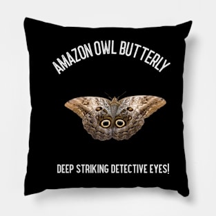 Amazon Owl Butterfly Pillow