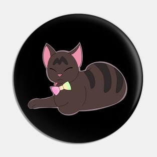 Chilling Like a Villain Cat Pin