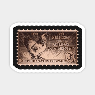 Centennial of the American Poultry Industry Stamp Magnet