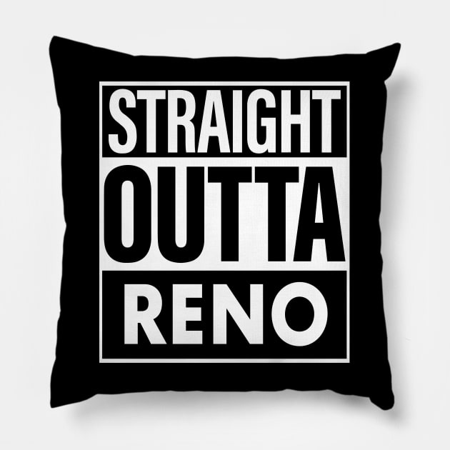 Reno Name Straight Outta Reno Pillow by ThanhNga