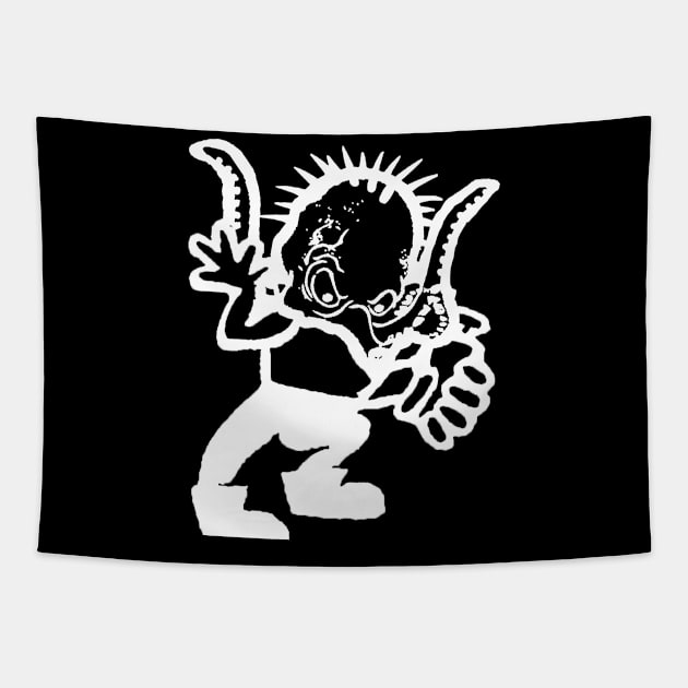 Punk Octopus Tapestry by Marjinal Noire.