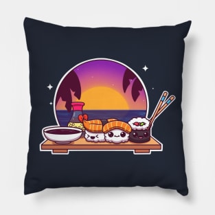 Sushi And Sunshine Pillow