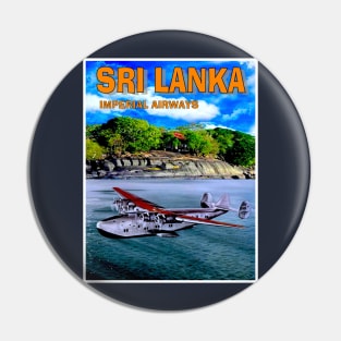 SRI LANKA Vintage Imperial AirwaysTrave and Tourism Advertising Print Pin