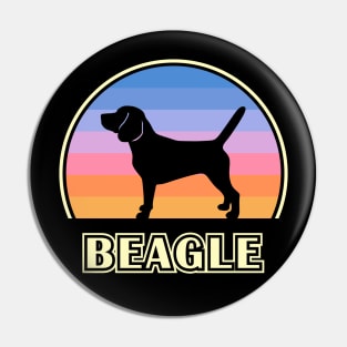 Beagle Vintage Sunset Dog Pin