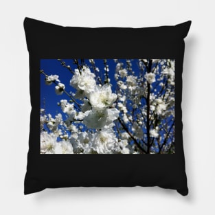 White Plum Blossom Pillow