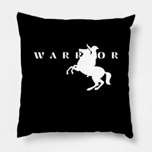Warrior Marching on a Horse Pillow