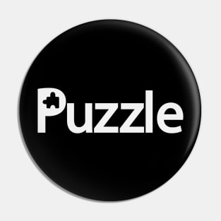 Puzzle artistic design Pin