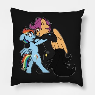 Rainbow Factory Role Reversal Sticker Pillow