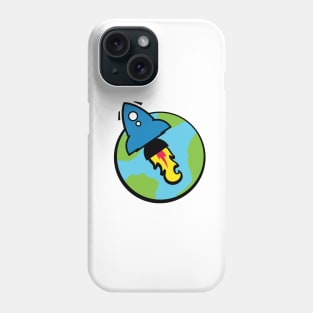 Rocket And Planet Phone Case