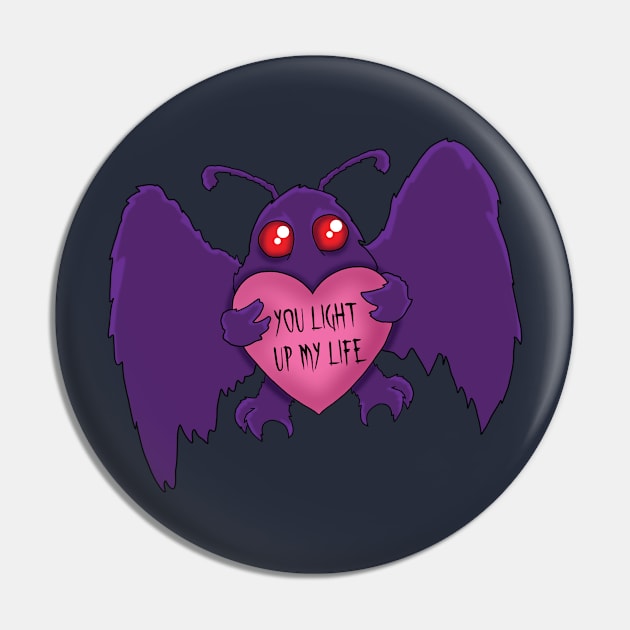 Mothman - Harbinger of Love Pin by Holly Who Art