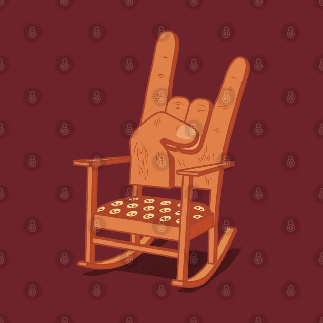 This Chair Rocks! - funny rock 'n' roll rocking chair joke by thedesigngarden