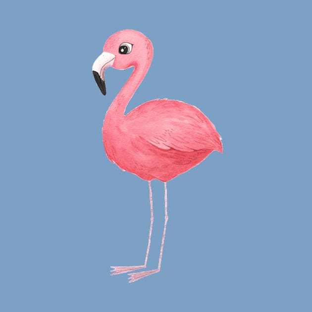 Cute Baby Flamingo by FunnyMoonCosmic