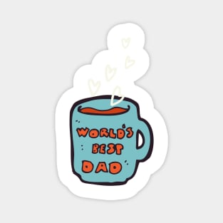 World's Best Dad Mug Magnet