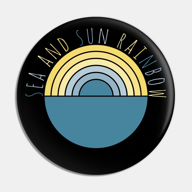 Sea And Sun Rainbow Pin by PrintablesPassions